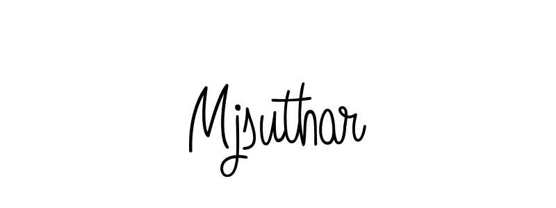 Create a beautiful signature design for name Mjsuthar. With this signature (Angelique-Rose-font-FFP) fonts, you can make a handwritten signature for free. Mjsuthar signature style 5 images and pictures png