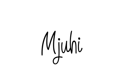 Mjuhi stylish signature style. Best Handwritten Sign (Angelique-Rose-font-FFP) for my name. Handwritten Signature Collection Ideas for my name Mjuhi. Mjuhi signature style 5 images and pictures png