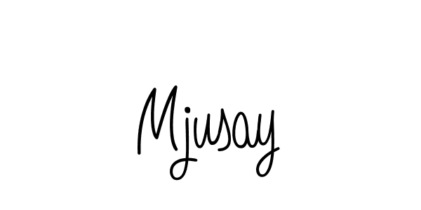 Design your own signature with our free online signature maker. With this signature software, you can create a handwritten (Angelique-Rose-font-FFP) signature for name Mjusay. Mjusay signature style 5 images and pictures png