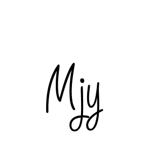 Create a beautiful signature design for name Mjy. With this signature (Angelique-Rose-font-FFP) fonts, you can make a handwritten signature for free. Mjy signature style 5 images and pictures png