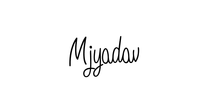 How to Draw Mjyadav signature style? Angelique-Rose-font-FFP is a latest design signature styles for name Mjyadav. Mjyadav signature style 5 images and pictures png