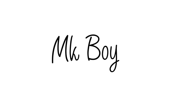 if you are searching for the best signature style for your name Mk Boy. so please give up your signature search. here we have designed multiple signature styles  using Angelique-Rose-font-FFP. Mk Boy signature style 5 images and pictures png