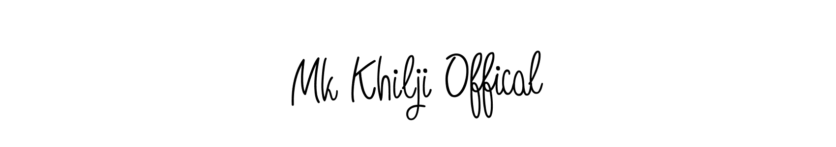 Once you've used our free online signature maker to create your best signature Angelique-Rose-font-FFP style, it's time to enjoy all of the benefits that Mk Khilji Offical name signing documents. Mk Khilji Offical signature style 5 images and pictures png