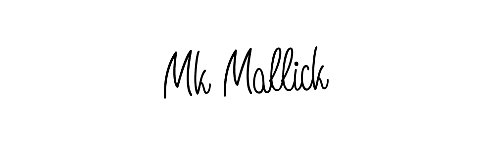 Create a beautiful signature design for name Mk Mallick. With this signature (Angelique-Rose-font-FFP) fonts, you can make a handwritten signature for free. Mk Mallick signature style 5 images and pictures png