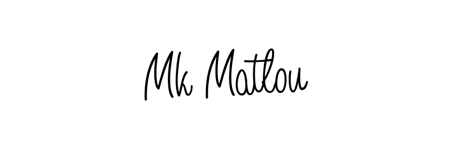 Make a short Mk Matlou signature style. Manage your documents anywhere anytime using Angelique-Rose-font-FFP. Create and add eSignatures, submit forms, share and send files easily. Mk Matlou signature style 5 images and pictures png