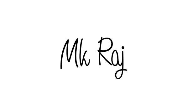 Create a beautiful signature design for name Mk Raj. With this signature (Angelique-Rose-font-FFP) fonts, you can make a handwritten signature for free. Mk Raj signature style 5 images and pictures png