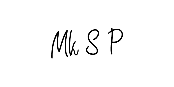 You should practise on your own different ways (Angelique-Rose-font-FFP) to write your name (Mk S P) in signature. don't let someone else do it for you. Mk S P signature style 5 images and pictures png
