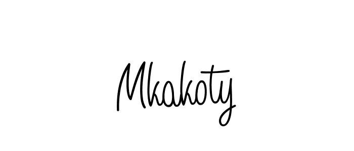 It looks lik you need a new signature style for name Mkakoty. Design unique handwritten (Angelique-Rose-font-FFP) signature with our free signature maker in just a few clicks. Mkakoty signature style 5 images and pictures png