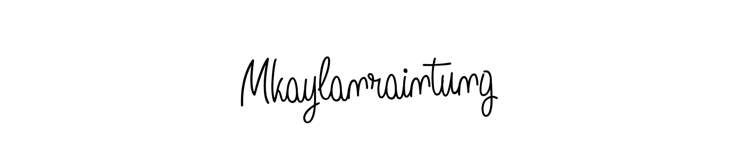 Mkaylanraintung stylish signature style. Best Handwritten Sign (Angelique-Rose-font-FFP) for my name. Handwritten Signature Collection Ideas for my name Mkaylanraintung. Mkaylanraintung signature style 5 images and pictures png