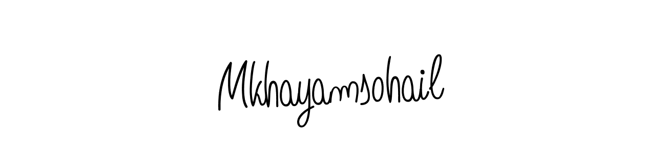 Check out images of Autograph of Mkhayamsohail name. Actor Mkhayamsohail Signature Style. Angelique-Rose-font-FFP is a professional sign style online. Mkhayamsohail signature style 5 images and pictures png