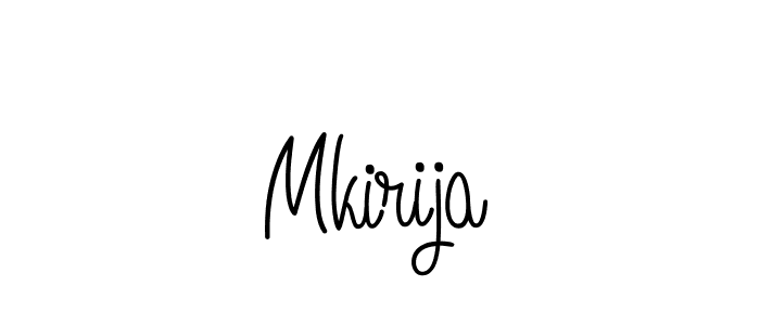 You should practise on your own different ways (Angelique-Rose-font-FFP) to write your name (Mkirija) in signature. don't let someone else do it for you. Mkirija signature style 5 images and pictures png
