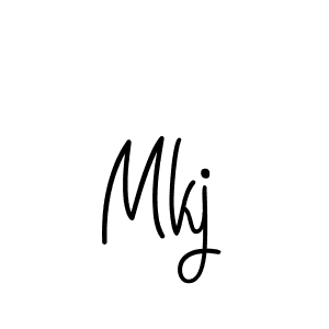 Design your own signature with our free online signature maker. With this signature software, you can create a handwritten (Angelique-Rose-font-FFP) signature for name Mkj. Mkj signature style 5 images and pictures png