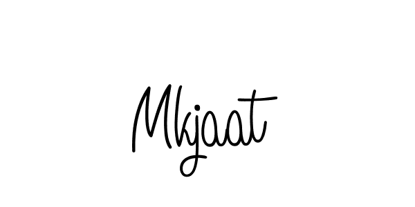 Use a signature maker to create a handwritten signature online. With this signature software, you can design (Angelique-Rose-font-FFP) your own signature for name Mkjaat. Mkjaat signature style 5 images and pictures png