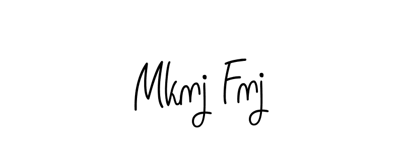 Design your own signature with our free online signature maker. With this signature software, you can create a handwritten (Angelique-Rose-font-FFP) signature for name Mknj Fnj. Mknj Fnj signature style 5 images and pictures png