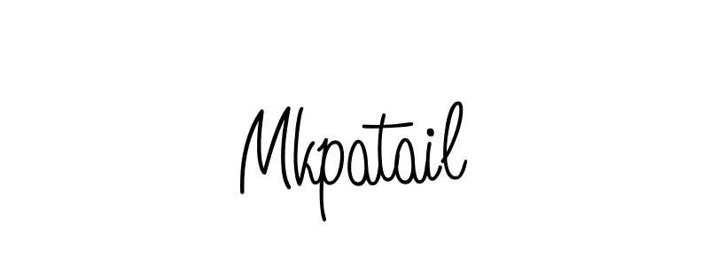 Design your own signature with our free online signature maker. With this signature software, you can create a handwritten (Angelique-Rose-font-FFP) signature for name Mkpatail. Mkpatail signature style 5 images and pictures png