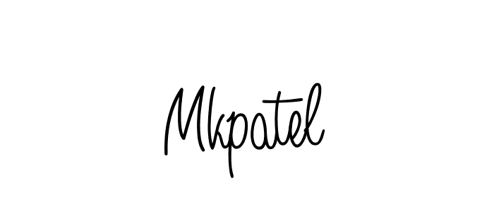 Use a signature maker to create a handwritten signature online. With this signature software, you can design (Angelique-Rose-font-FFP) your own signature for name Mkpatel. Mkpatel signature style 5 images and pictures png