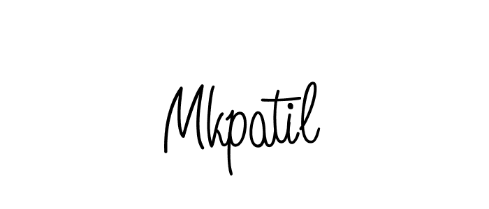 Make a beautiful signature design for name Mkpatil. With this signature (Angelique-Rose-font-FFP) style, you can create a handwritten signature for free. Mkpatil signature style 5 images and pictures png