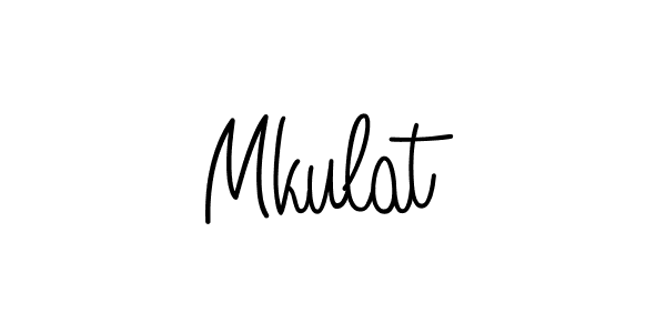 Use a signature maker to create a handwritten signature online. With this signature software, you can design (Angelique-Rose-font-FFP) your own signature for name Mkulat. Mkulat signature style 5 images and pictures png