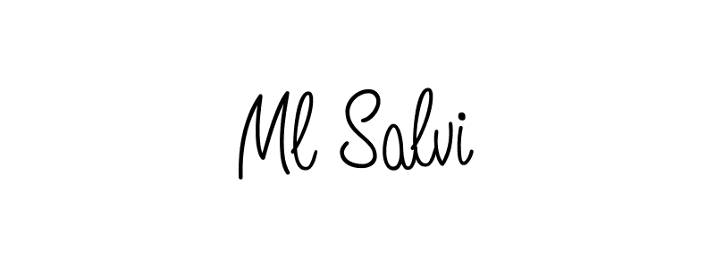 Make a beautiful signature design for name Ml Salvi. Use this online signature maker to create a handwritten signature for free. Ml Salvi signature style 5 images and pictures png