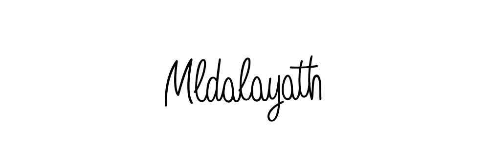 Design your own signature with our free online signature maker. With this signature software, you can create a handwritten (Angelique-Rose-font-FFP) signature for name Mldalayath. Mldalayath signature style 5 images and pictures png