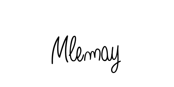 Use a signature maker to create a handwritten signature online. With this signature software, you can design (Angelique-Rose-font-FFP) your own signature for name Mlemay. Mlemay signature style 5 images and pictures png