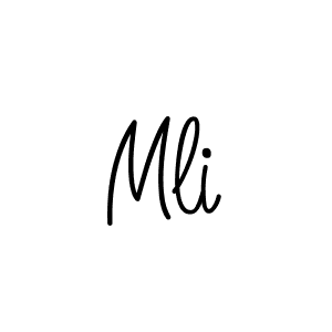 The best way (Angelique-Rose-font-FFP) to make a short signature is to pick only two or three words in your name. The name Mli include a total of six letters. For converting this name. Mli signature style 5 images and pictures png