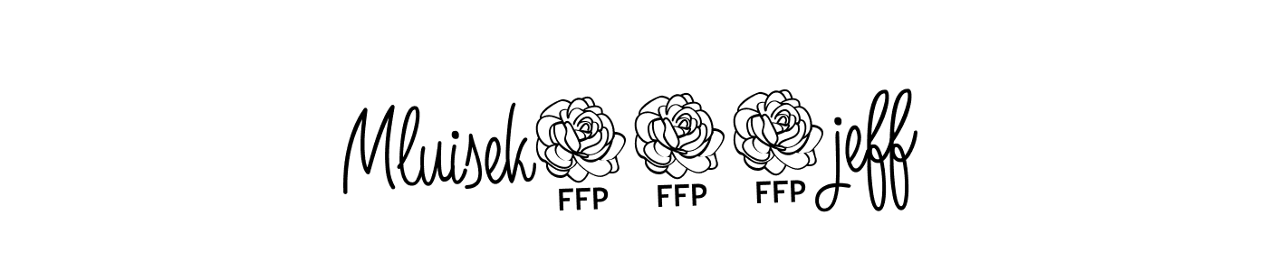 The best way (Angelique-Rose-font-FFP) to make a short signature is to pick only two or three words in your name. The name Mluisek001jeff include a total of six letters. For converting this name. Mluisek001jeff signature style 5 images and pictures png