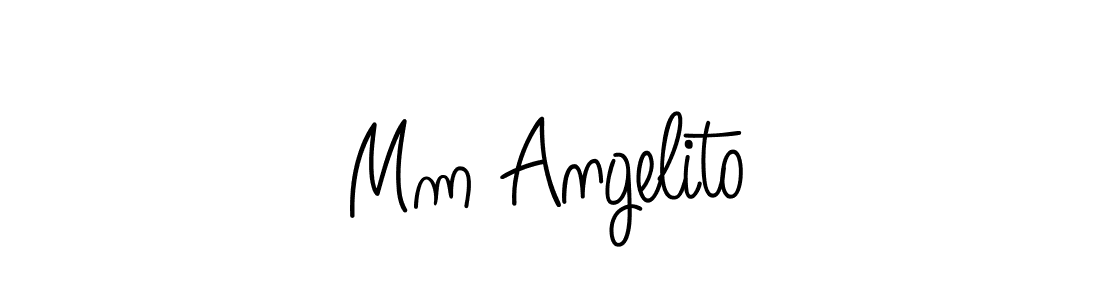 Angelique-Rose-font-FFP is a professional signature style that is perfect for those who want to add a touch of class to their signature. It is also a great choice for those who want to make their signature more unique. Get Mm Angelito name to fancy signature for free. Mm Angelito signature style 5 images and pictures png