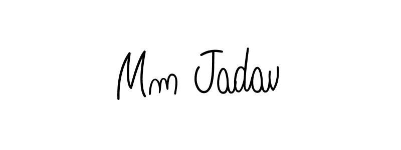 This is the best signature style for the Mm Jadav name. Also you like these signature font (Angelique-Rose-font-FFP). Mix name signature. Mm Jadav signature style 5 images and pictures png