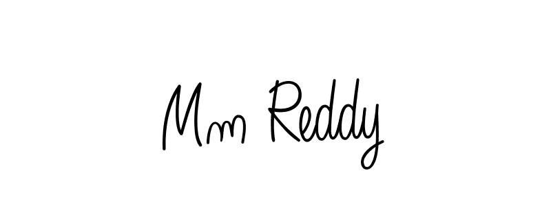 The best way (Angelique-Rose-font-FFP) to make a short signature is to pick only two or three words in your name. The name Mm Reddy include a total of six letters. For converting this name. Mm Reddy signature style 5 images and pictures png