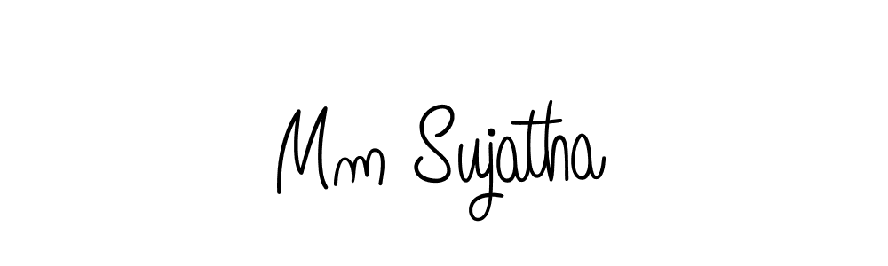 Once you've used our free online signature maker to create your best signature Angelique-Rose-font-FFP style, it's time to enjoy all of the benefits that Mm Sujatha name signing documents. Mm Sujatha signature style 5 images and pictures png