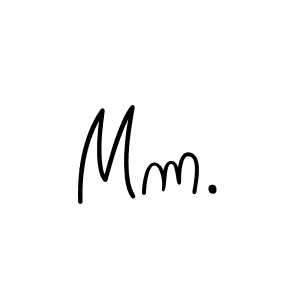 Create a beautiful signature design for name Mm.. With this signature (Angelique-Rose-font-FFP) fonts, you can make a handwritten signature for free. Mm. signature style 5 images and pictures png