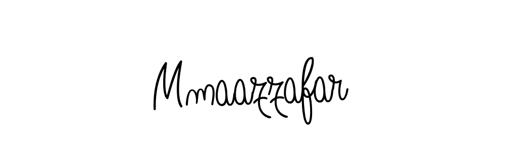 How to make Mmaazzafar name signature. Use Angelique-Rose-font-FFP style for creating short signs online. This is the latest handwritten sign. Mmaazzafar signature style 5 images and pictures png
