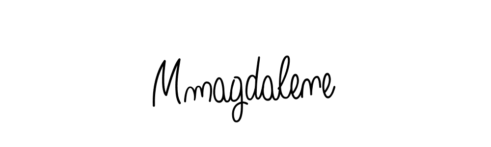 How to make Mmagdalene name signature. Use Angelique-Rose-font-FFP style for creating short signs online. This is the latest handwritten sign. Mmagdalene signature style 5 images and pictures png