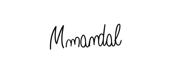 Use a signature maker to create a handwritten signature online. With this signature software, you can design (Angelique-Rose-font-FFP) your own signature for name Mmandal. Mmandal signature style 5 images and pictures png