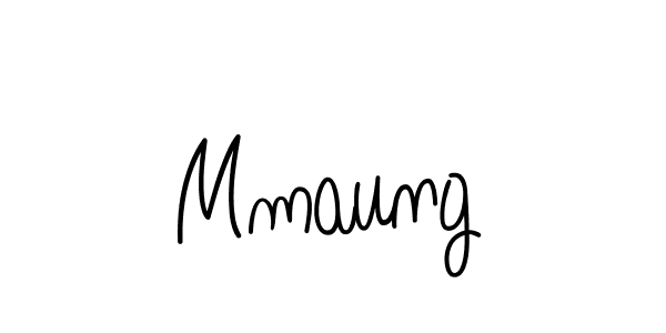 Mmaung stylish signature style. Best Handwritten Sign (Angelique-Rose-font-FFP) for my name. Handwritten Signature Collection Ideas for my name Mmaung. Mmaung signature style 5 images and pictures png
