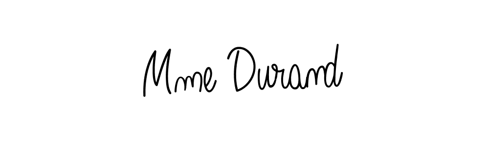 Create a beautiful signature design for name Mme Durand. With this signature (Angelique-Rose-font-FFP) fonts, you can make a handwritten signature for free. Mme Durand signature style 5 images and pictures png