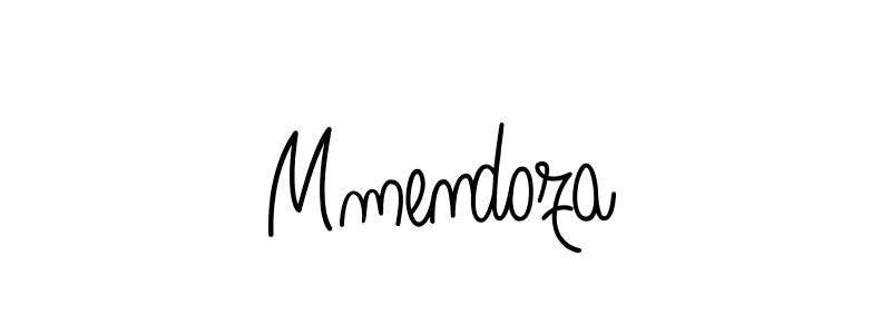 Mmendoza stylish signature style. Best Handwritten Sign (Angelique-Rose-font-FFP) for my name. Handwritten Signature Collection Ideas for my name Mmendoza. Mmendoza signature style 5 images and pictures png