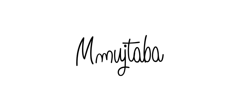 Mmujtaba stylish signature style. Best Handwritten Sign (Angelique-Rose-font-FFP) for my name. Handwritten Signature Collection Ideas for my name Mmujtaba. Mmujtaba signature style 5 images and pictures png