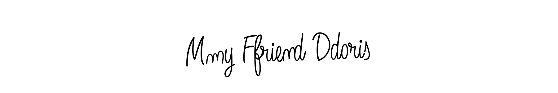 Use a signature maker to create a handwritten signature online. With this signature software, you can design (Angelique-Rose-font-FFP) your own signature for name Mmy Ffriend Ddoris. Mmy Ffriend Ddoris signature style 5 images and pictures png