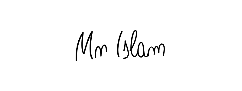 Create a beautiful signature design for name Mn Islam. With this signature (Angelique-Rose-font-FFP) fonts, you can make a handwritten signature for free. Mn Islam signature style 5 images and pictures png