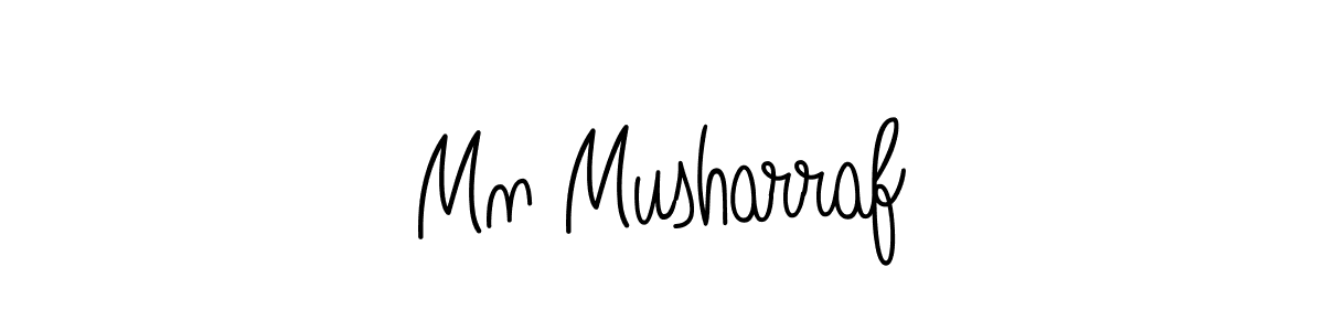 Create a beautiful signature design for name Mn Musharraf. With this signature (Angelique-Rose-font-FFP) fonts, you can make a handwritten signature for free. Mn Musharraf signature style 5 images and pictures png