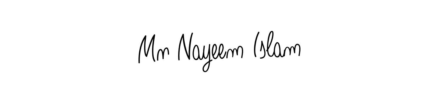 Also we have Mn Nayeem Islam name is the best signature style. Create professional handwritten signature collection using Angelique-Rose-font-FFP autograph style. Mn Nayeem Islam signature style 5 images and pictures png