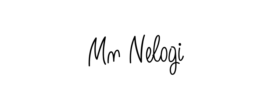 if you are searching for the best signature style for your name Mn Nelogi. so please give up your signature search. here we have designed multiple signature styles  using Angelique-Rose-font-FFP. Mn Nelogi signature style 5 images and pictures png
