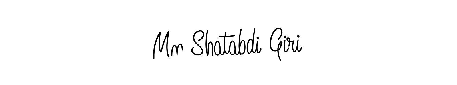 How to make Mn Shatabdi Giri signature? Angelique-Rose-font-FFP is a professional autograph style. Create handwritten signature for Mn Shatabdi Giri name. Mn Shatabdi Giri signature style 5 images and pictures png