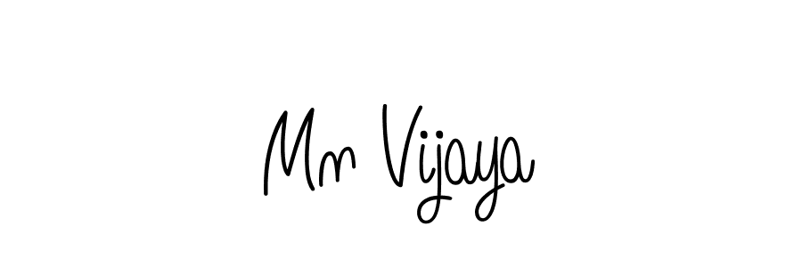 Mn Vijaya stylish signature style. Best Handwritten Sign (Angelique-Rose-font-FFP) for my name. Handwritten Signature Collection Ideas for my name Mn Vijaya. Mn Vijaya signature style 5 images and pictures png