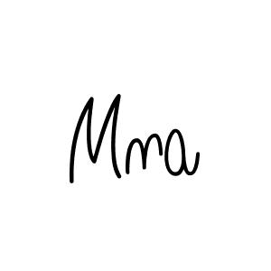 How to make Mna signature? Angelique-Rose-font-FFP is a professional autograph style. Create handwritten signature for Mna name. Mna signature style 5 images and pictures png