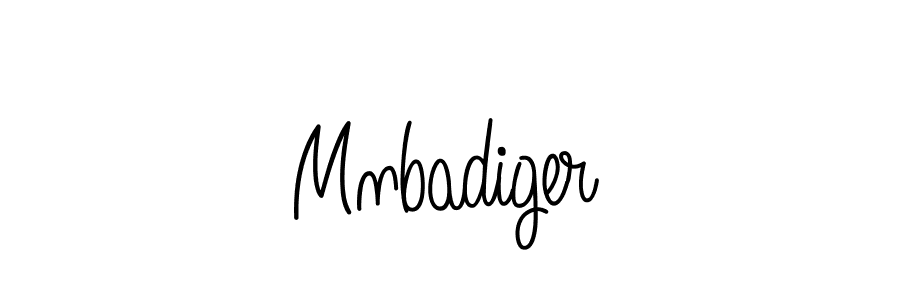 Use a signature maker to create a handwritten signature online. With this signature software, you can design (Angelique-Rose-font-FFP) your own signature for name Mnbadiger. Mnbadiger signature style 5 images and pictures png