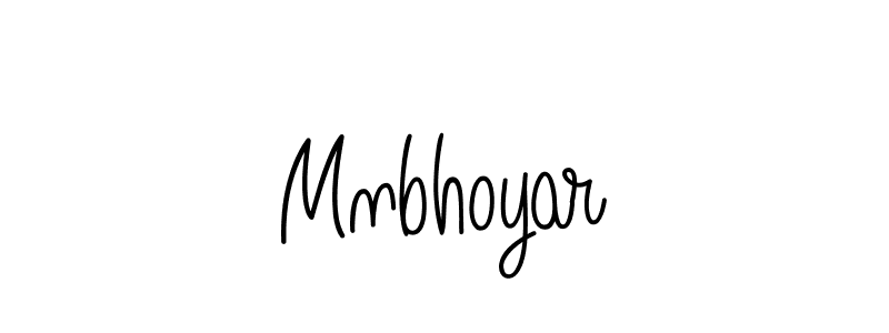 The best way (Angelique-Rose-font-FFP) to make a short signature is to pick only two or three words in your name. The name Mnbhoyar include a total of six letters. For converting this name. Mnbhoyar signature style 5 images and pictures png