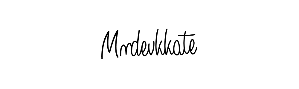 Use a signature maker to create a handwritten signature online. With this signature software, you can design (Angelique-Rose-font-FFP) your own signature for name Mndevkkate. Mndevkkate signature style 5 images and pictures png